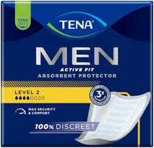 Image of 60 x TENA Men Level 2 Active Fit Absorbent Protector Pads For Men 3 x Pks 20
