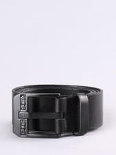 Image of Diesel Jeans Bluestar Leather Belt 100% Cowhide Width 4 cm Black Black Brown -