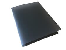 Image of Pack of 10 A4 Slim Black Translucent Ringbinders - Filing Ring Binder Storage