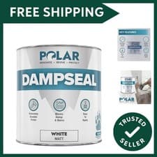 Image of Polar Damp Seal Paint - Primer & Topcoat for Indoor Walls & Ceilings - Mould ...