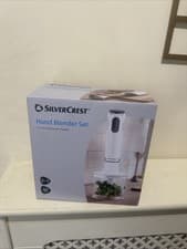 Image of SilverCrest Hand Blender Set 600W White 2 in 1 Pureeing & Chopping