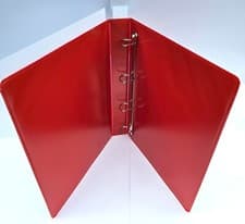 Image of RED A4 Presentation Folder. 25mm capacity 4D Ring Binder - 4 hole