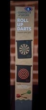 Image of Gadget And More Magnetic Hanging Roll Up Dart Board With Flat Darts