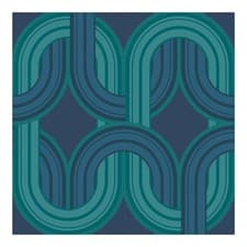Image of Envy In the Loop Wallpaper | Electric Blue