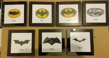 Image of Batman symbols Glass Coasters Set Of 7