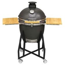 Image of Deluxe Kamado BBQ Grill, Stand, Wheels Ceramic 22"(56cm)
