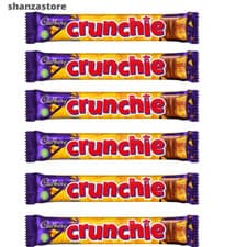 Image of Cadbury Crunchie Chocolate Bar, 40g Pack of 6 | UK Free And Fast Dispatch 