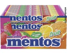 Image of Mentos Party Sweets - Fruity Chewy Sweets (Pack of 40 Rolls)