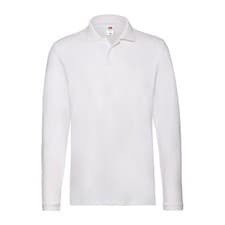 Image of Fruit of the Loom Mens Cotton Pique Long-Sleeved Polo Shirt  PC5709