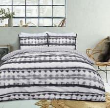 Image of Luxury Printed Reversible Polycotton Duvet Cover Set - Clearance Sale