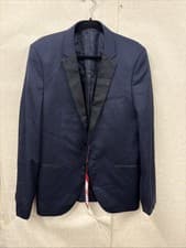 Image of Hugo Boss Men’s Navy Blue Suit Jacket Blazer Tuxedo Size 40L RRP £449 Brand New