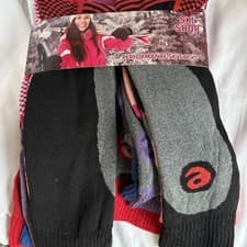 Image of Performance Ski Socks 5 Pair Pack Multi Coloured Ladies Size 4-6