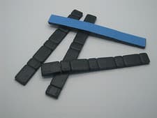 Image of 4 x Black Adhesive Stick On Wheel Weights 4x60g - 5g/10g Per Strip 