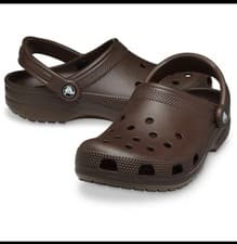 Image of Crocs Classic Clog Thermoplastic Coffee Clogs -Unisex - UK Men9 - Women10