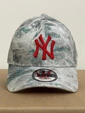 Image of Mens NEW ERA CAP NY 9Forty HAT New York Yankees TREES/Red Adjustable-UNISEX