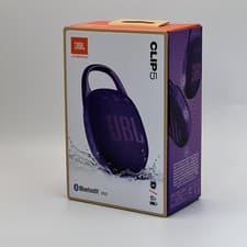 Image of JBL Clip 5 Purple – IP67 Waterproof/Dustproof Portable Speaker, 12 Hrs Play
