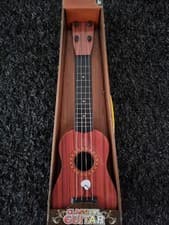 Image of 21" KIDS WOODEN EFFECT BEGINNERS GUITAR 4 STRING MUSIC ROCK STAR GIRLS BOYS TOYS