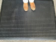 Image of Large Anti Slip Rubber Mat Industrial Matting Safety With bubble Indoor Outdoor