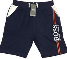 Image of HUGO BOSS BRAND NEW REGULAR FIT SIGNATURE LOGO SWEAT SHORTS