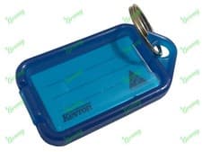 Image of Kevron Pack 10 ID5 BLUE 100% Genuine Plastic Clicktag Label Key Tags Click Tag