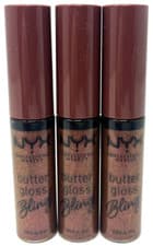 Image of (3) NYX Butter Gloss Bling! Lip Gloss 0.27 fl oz Ea Sealed 08 - Hu$tla Hustla