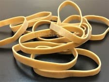 Image of No.63 Rubber Elastic Bands 80mm x 6mm Black or Blue Green Brown White