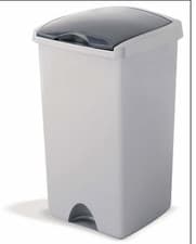 Image of Addis Lift Top Bin 48L Metallic