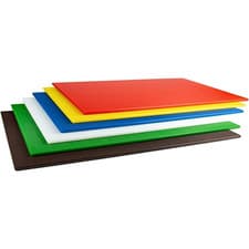 Image of Large Chopping Board Plastic Set Cutting Mat Craft Worktop Saver 45x30cm Colour