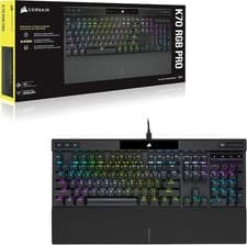 Image of CORSAIR K70 RGB PRO Mechanical Gaming Keyboard - CHERRY MX Red, PBT Keycaps, UK