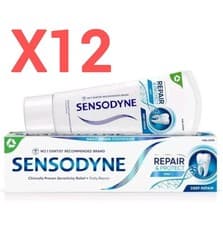 Image of Sensodyne toothpaste Repair And Protect New Formula 12 X 75 ml In Multi