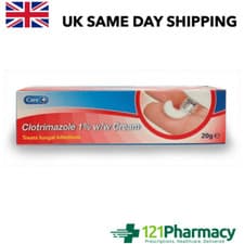Image of Clotrimazole Cream 1% - 20g - Thrush Nappy Rash Ringworm ATH CANESTEN EQUIVELENT