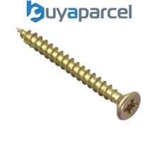 Image of ForgeFix MPS4545Y Multi-Purpose Pozi Compatible Screw CSK ST ZYP 4.5 x 45mm Box