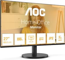Image of AOC 27B3HA2 - 27 Inch FHD Monitor, 100Hz, IPS, 1Ms, Flickerfree, Speakers, 3 Sid
