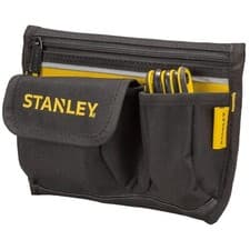 Image of Stanley Denier Personal Tool Pouch With Phone Holder Zipper Pocket- Black/Yellow