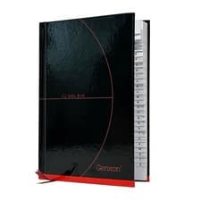 Image of A6 Index Notebook A-Z Hard Cover Ruled Pages Case Bound Note Book