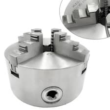 Image of 4 Jaw Lathe Chuck K12 130mm Self-centering 5" Chuck CNC Metalworking Accessory