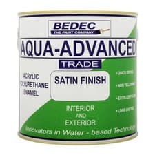 Image of Bedec Aqua Advanced Paint Satin - Brilliant White or Black - All Sizes