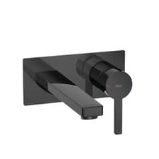 Image of Roca Naia Wall-Mounted Basin Mixer Tap - Titanium Black - A5A3596CN0