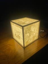 Image of Personalised Led Photo Box Gift Night Light Boy Girl Child