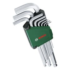 Image of Bosch 9 Piece Hexagon Allen Key Set