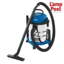 Image of Draper 20515 Wet and Dry Vacuum Cleaner Industrial 20ltr 1250w Stainless Steel