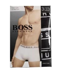 Image of Hugo Boss men's boxers trunks/shorts underwear  cotton stretch 3 In a pack