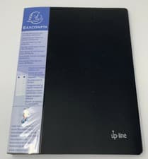 Image of Exacompta Opaque PP Display Book, A4, 80 pockets - Black 88801E