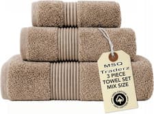Image of 100% Egyptian Cotton Luxury Bath Towels Soft Face Hand Jumbo Bath Sheets 800GSM