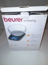 Image of Beurer KS25 Digital Kitchen Scale | With 1.2l weighing bowl | Tare weighing fun