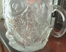 Image of Vintage DC Comic Collectible 1995 McDonald's "Riddler" #7 Embossed Glass Cup