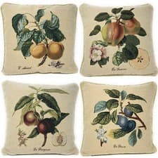 Image of Vintage Farmhouse Tapestry Apple Fruit Country Accent Throw Cushion Pillow Cover