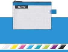 Image of Leitz Wow Travel Pouch, Water Resistant, Translucent, Ideal for Visible Storage