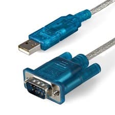 Image of StarTech.com 3ft 91cm 1-Port USB to RS232 DB9 Serial Adapter Cable USB to Serial