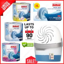 Image of Unibond AERO 360° Moisture and Odour Absorber Refill Tab, Device, 2 Pack, 4 PACK